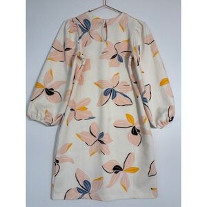 OTG Women's Floral Midi Dress Size M White/Pink Polyester Blend GUC‎